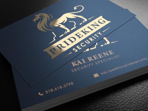 Foil Stamped Visiting Cards