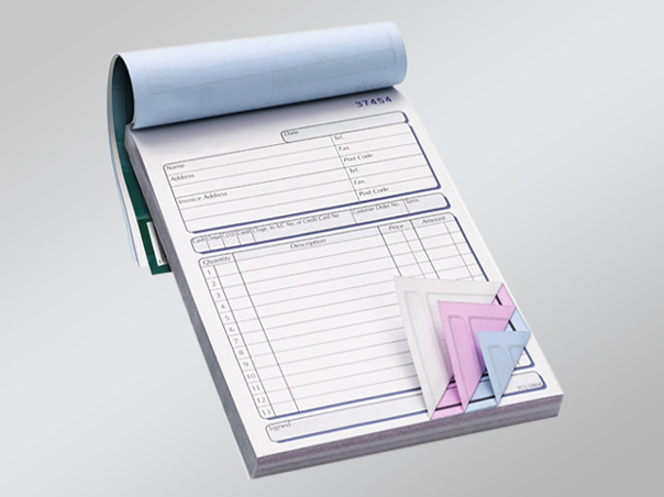 Premium Invice Pads at MAB Printers