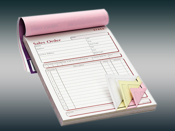 Premium Invoice Pads Printing at MAB Printers